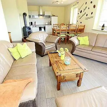아파트 Haus Am Deich Feriendomizil Mit Terrasse 바베